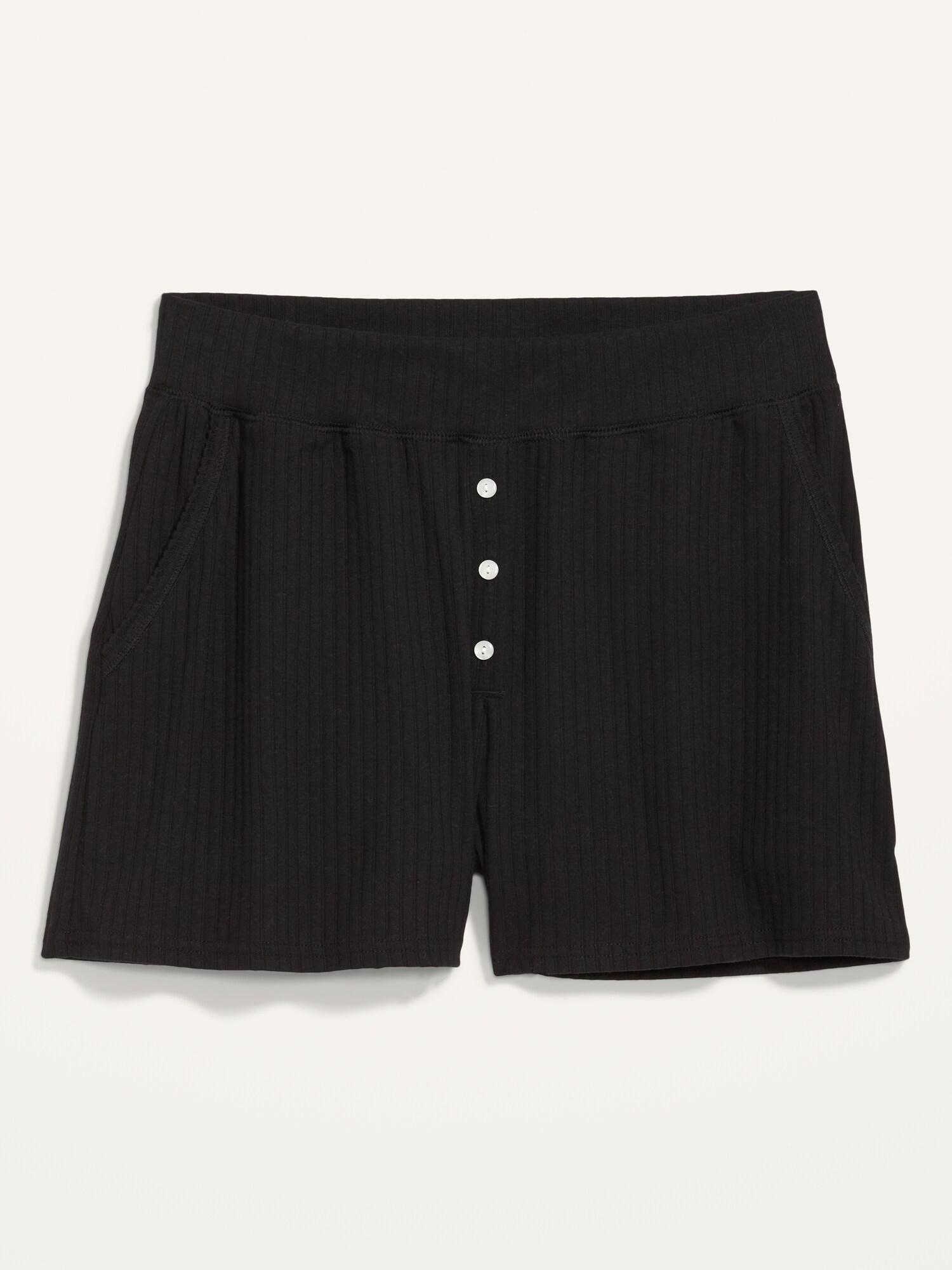 HighWaisted RibKnit Pajama Shorts 3inch inseam Old Navy