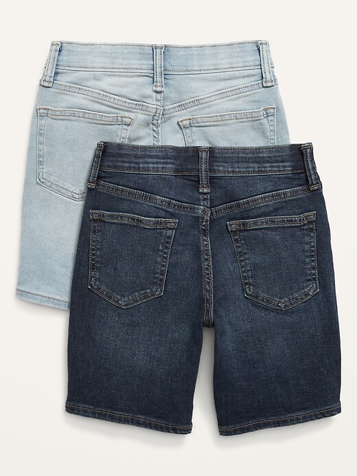 View large product image 2 of 2. Slim 360&#176 Stretch Jean Shorts 2-Pack for Boys