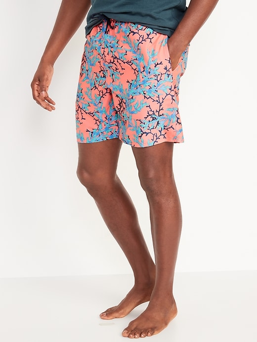 Old Navy Printed Swim Trunks for Men --7-inch inseam. 1