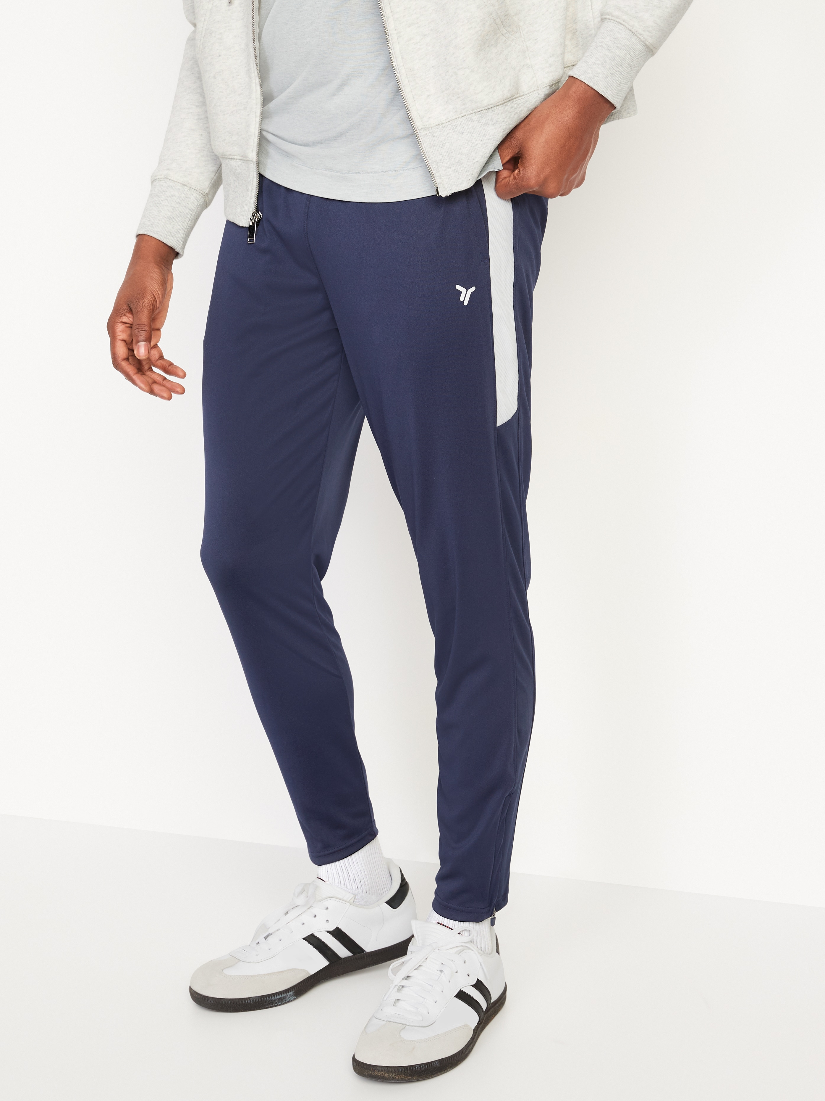 パンツ KIJUN Velor Track Pants Navy L Cotton Velour Track Pant - Rich Navy – Blue Illusion