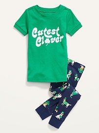 View large product image 3 of 4. Unisex Matching St. Patrick's Day Pajamas for Toddler & Baby
