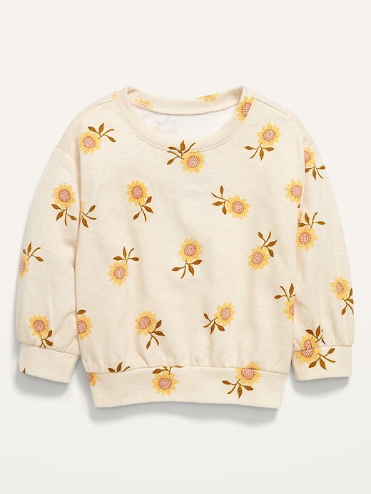 French Terry Drop-Shoulder Sweatshirt for Toddler Girls | Old Navy