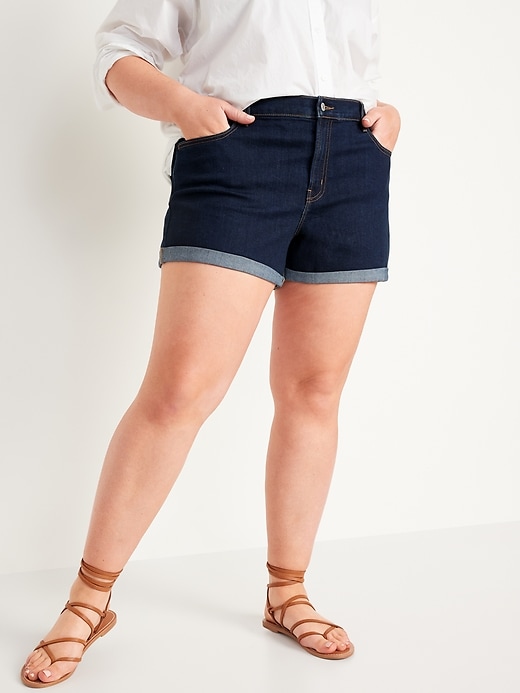 Image number 7 showing, Mid-Rise Wow Jean Shorts -- 3-inch inseam