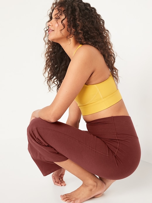 Image number 3 showing, Extra High-Waisted PowerChill Cropped Wide-Leg Yoga Pants