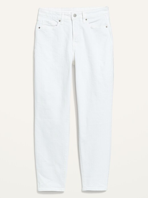 Image number 4 showing, High-Waisted O.G. Straight White Ankle Jeans for Women