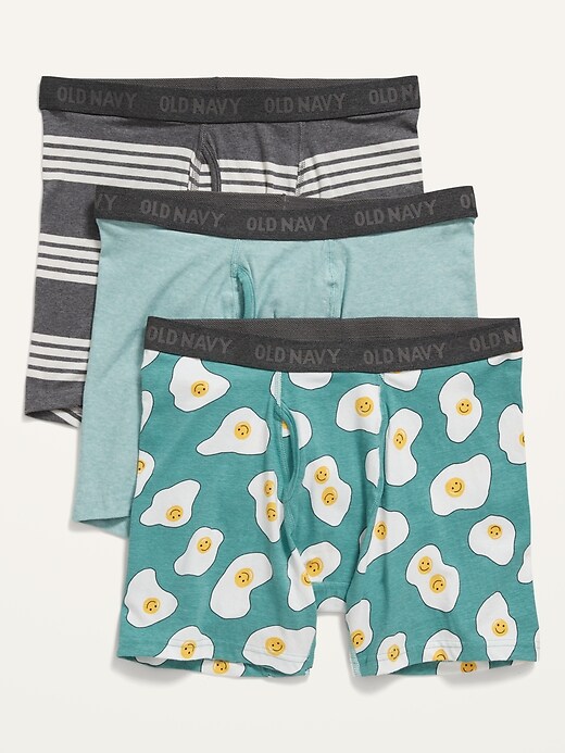 Old Navy Printed BuiltIn Flex BoxerBrief Underwear 3Pack for Men