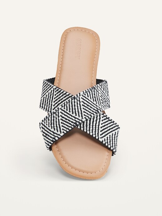 Image number 2 showing, Woven-Textured Crisscross Sandals for Women
