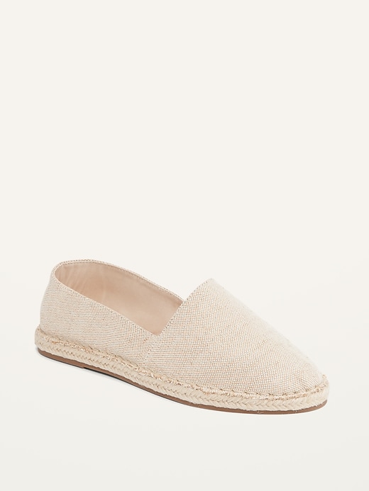View large product image 1 of 1. Canvas Espadrille Slip-Ons