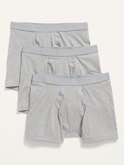 View large product image 1 of 1. Built-In Flex Boxer-Briefs Underwear 3-Pack --4.5-inch inseam