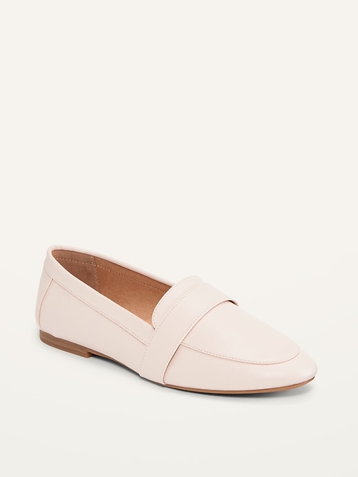 Image number 1 showing, Faux-Leather Pointed-Toe Loafer Shoes