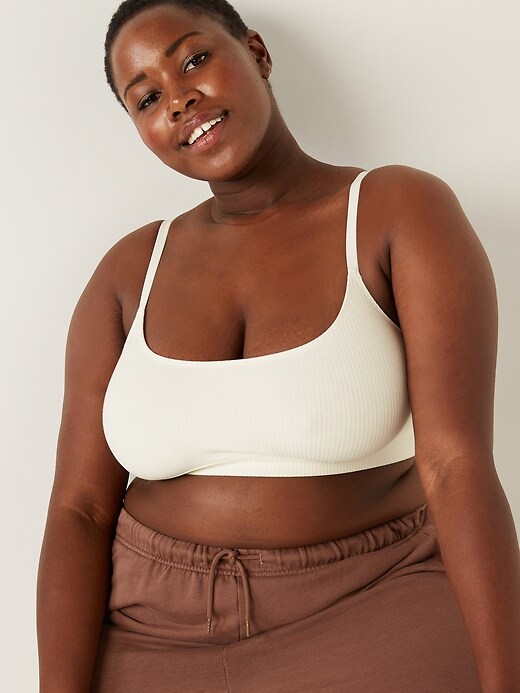 Image number 6 showing, Light-Support Ribbed Supima® Cotton Cami Bralette