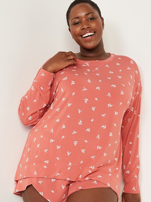 Image number 7 showing, Sunday Sleep Long-Sleeve Pajama Tunic Top