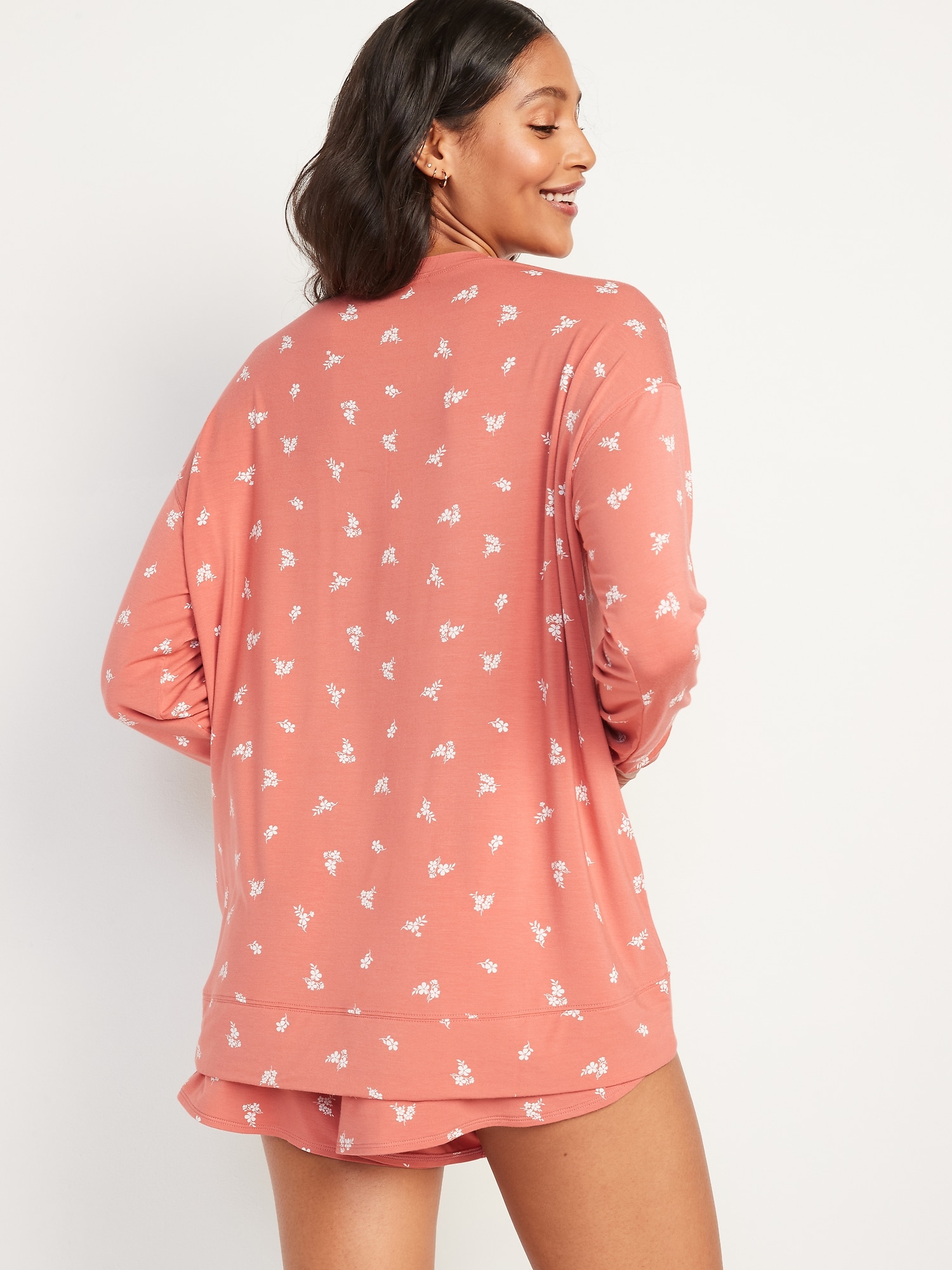 Sunday Sleep LongSleeve Pajama Tunic Top for Women Old Navy