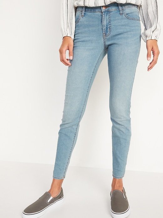 Image number 1 showing, Mid-Rise Wow Super Skinny Jeans for Women