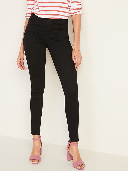Image number 1 showing, Mid-Rise Built-In Sculpt Never-Fade Rockstar Super Skinny Jeans for Women