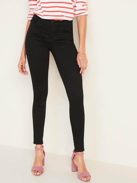 Mid-Rise Built-In Sculpt Never-Fade Rockstar Super Skinny Jeans for Women