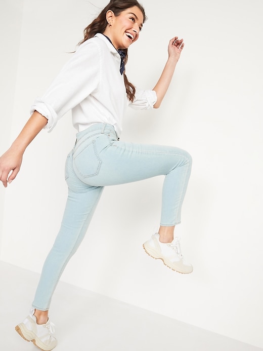 Image number 7 showing, Mid-Rise Super Skinny Jeans for Women