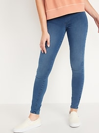 Women's Jeggings Denim Compression Leggings Pull-on Skinny Jeans