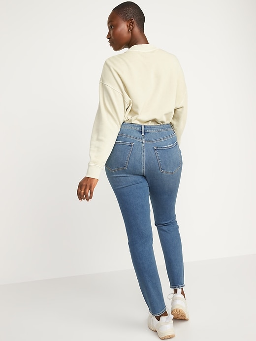 High-Waisted Distressed Pop Icon Skinny Jeans For Women | Old Navy