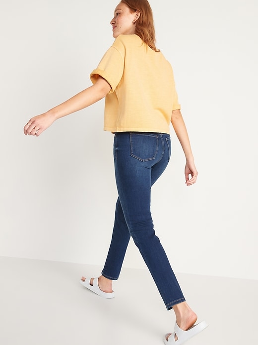 Image number 2 showing, High-Waisted Power Slim Straight Jeans
