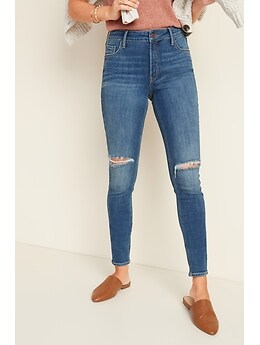 old navy high waisted ripped jeans