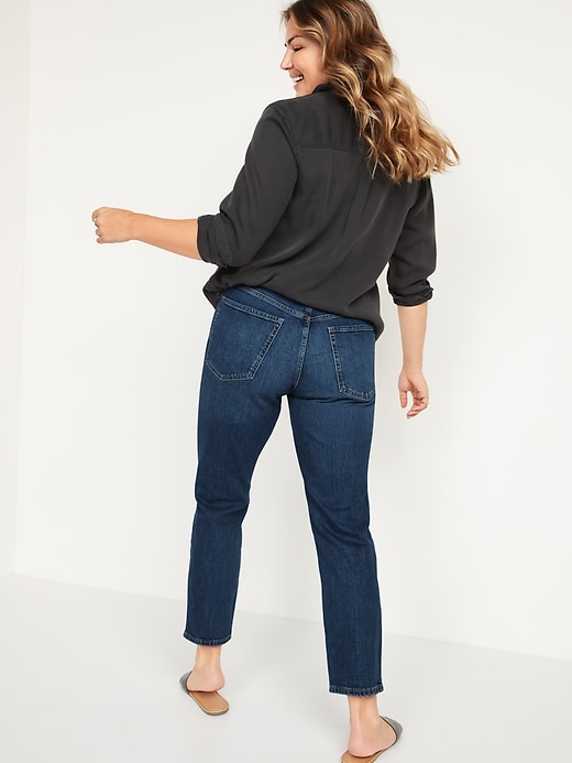 Image number 2 showing, High-Waisted O.G. Straight Ankle Jeans