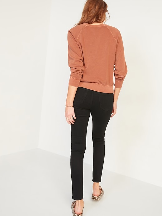 Image number 2 showing, High-Waisted Pop Icon Black Skinny Jeans for Women