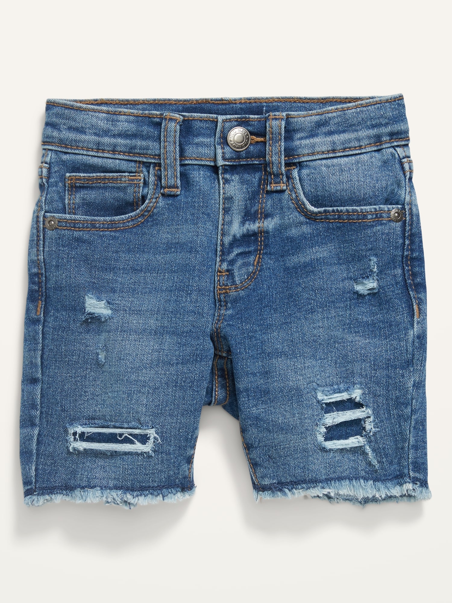Unisex 360° Stretch Ripped Cut-Off Jean Shorts for Toddler | Old Navy