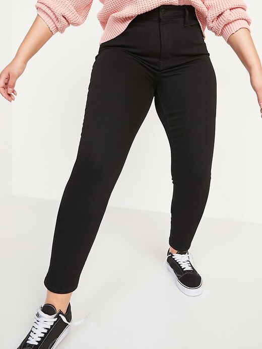 Image number 5 showing, High-Waisted Pop Icon Black Skinny Jeans for Women