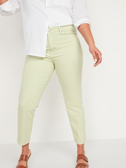 Image number 5 showing, High-Waisted O.G. Straight Mineral-Dye Jeans for Women