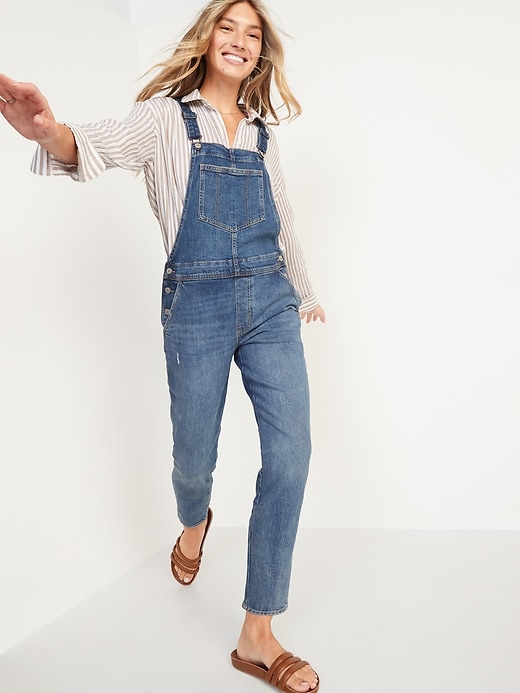 Image number 1 showing, O.G. Straight Jean Overalls for Women