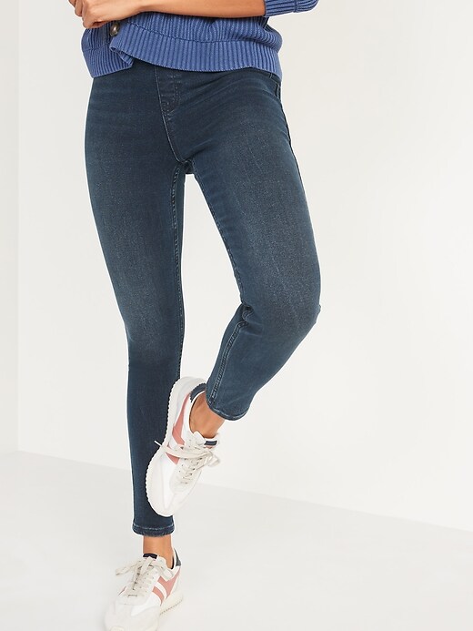 Image number 1 showing, Extra High-Waisted Rockstar 360&#176 Stretch  Super Skinny Jeggings for Women