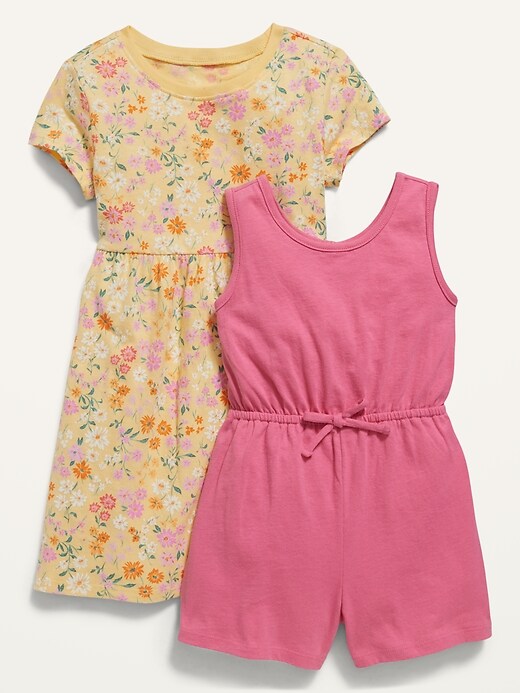 View large product image 1 of 1. Dress & Romper 2-Pack for Toddler Girls