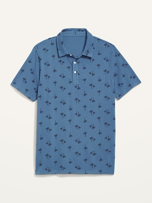 Image number 4 showing, Soft-Washed Printed Jersey Polo Shirt