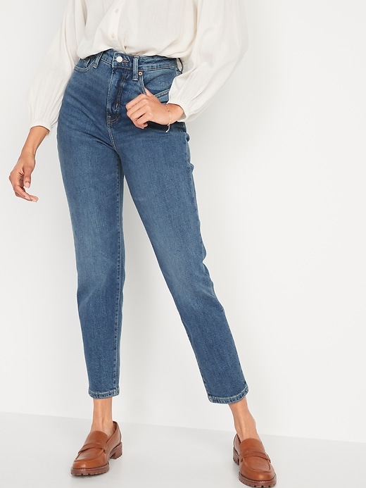 Image number 1 showing, Higher High-Waisted O.G. Straight Jeans for Women