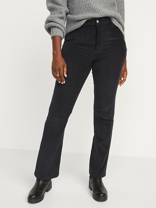 Image number 5 showing, Extra High-Waisted Kicker Corduroy Boot-Cut Pants for Women