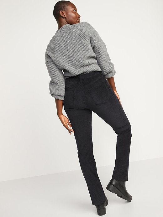 Image number 6 showing, Extra High-Waisted Kicker Corduroy Boot-Cut Pants for Women
