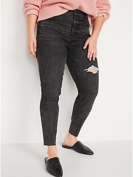 The Perfect Old Navy Rockstar Jeans for Fall - Marblelously Petite