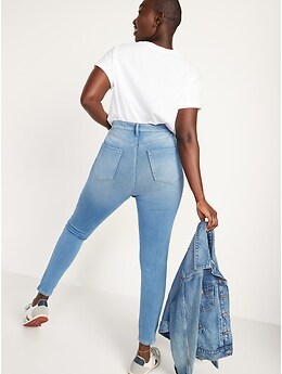 High-Waisted Secret-Slim Pockets + Waistband Plus-Size Rockstar 24/7 Super  Skinny Jeans