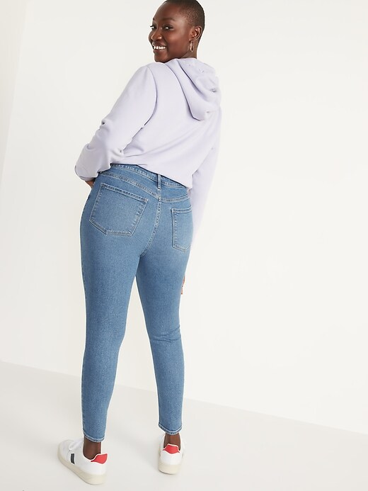 Image number 6 showing, High-Waisted Rockstar Super-Skinny Jeans for Women
