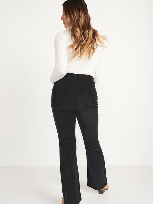 Image number 6 showing, Higher High-Waisted Corduroy Flare Pants for Women