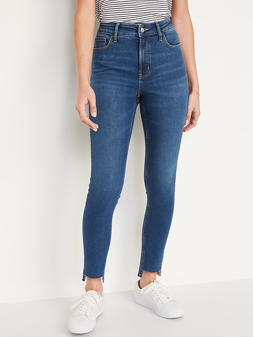 High-Waisted Rockstar Super-Skinny Ankle Jeans | Old Navy