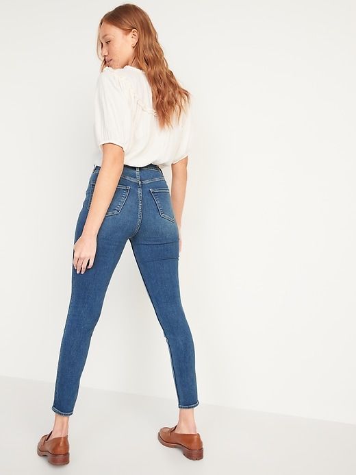 Image number 2 showing, Higher High-Waisted Rockstar 360° Stretch Super Skinny Jeans for Women