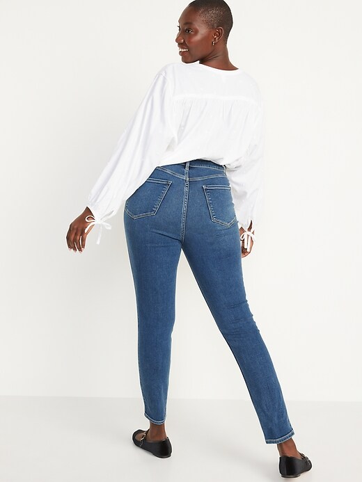 Image number 6 showing, Higher High-Waisted Rockstar 360° Stretch Super Skinny Jeans for Women