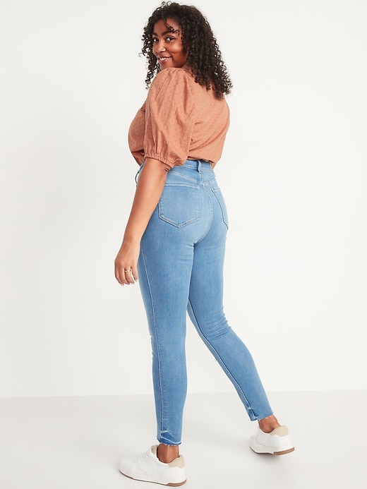 Image number 6 showing, High-Waisted Rockstar 360° Stretch Super-Skinny Cut-Off Ankle Jeans for Women