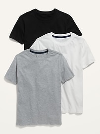 Image number 1 showing, Softest Crew-Neck T-Shirt 3-Pack for Boys