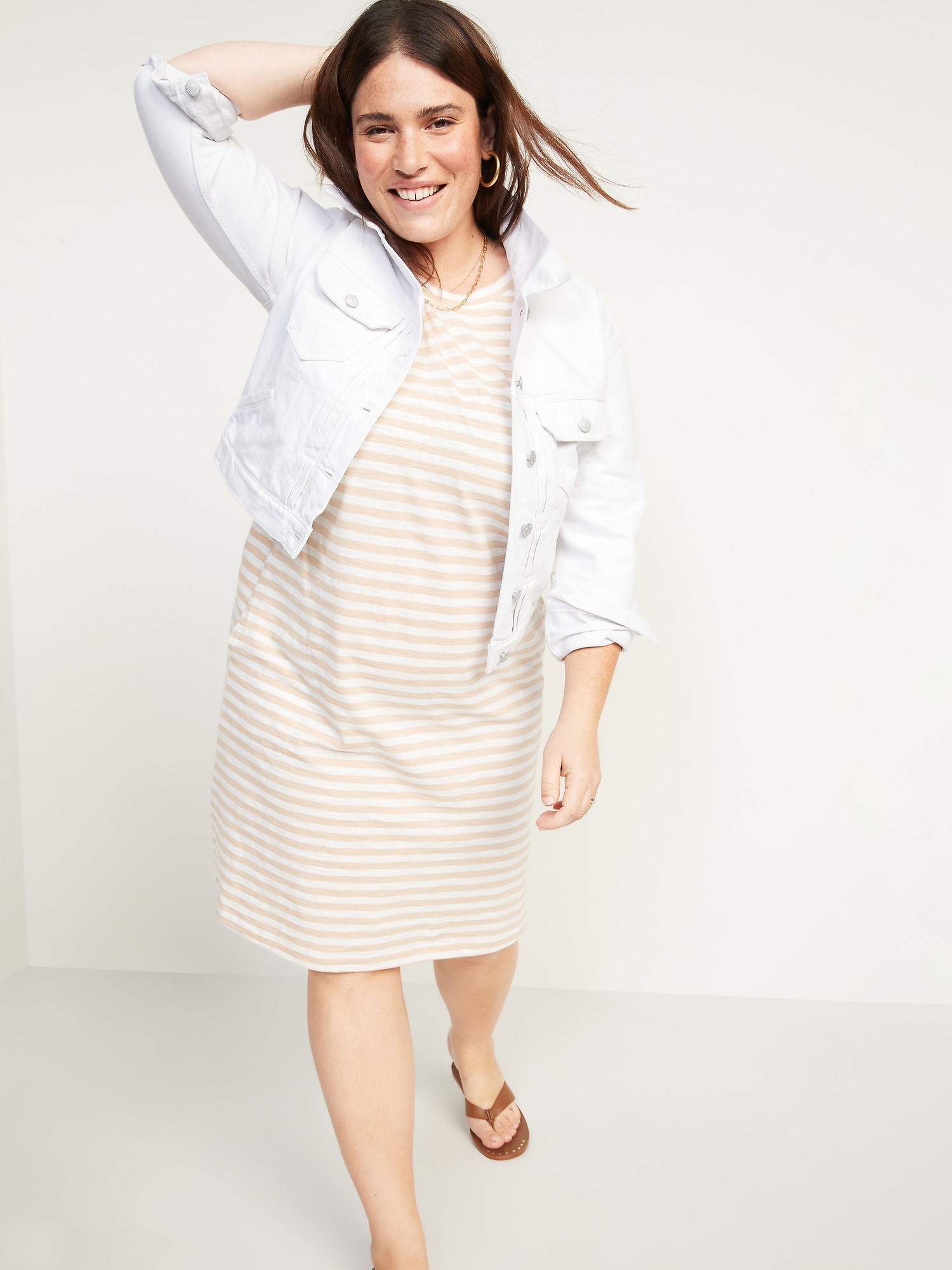 White Cropped Jean Jacket for Women Old Navy