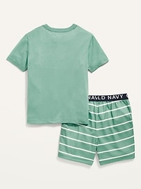View large product image 3 of 3. Short-Sleeve Graphic Pajama Set for Boys