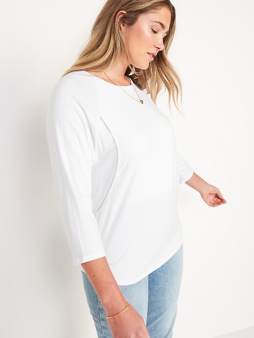 Maternity 2-Pack Double-Layer Nursing Top
