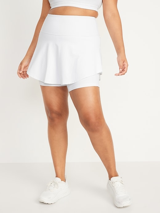 Old Navy Extra High-Waisted PowerSoft Pleated Skort for Women. 1